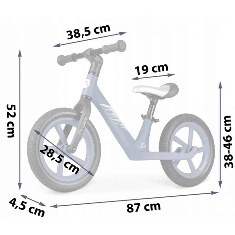 Bicicleta fara pedale , roti EVA, Light Flee Nukido - Bleumarin 2 ani+ [5]