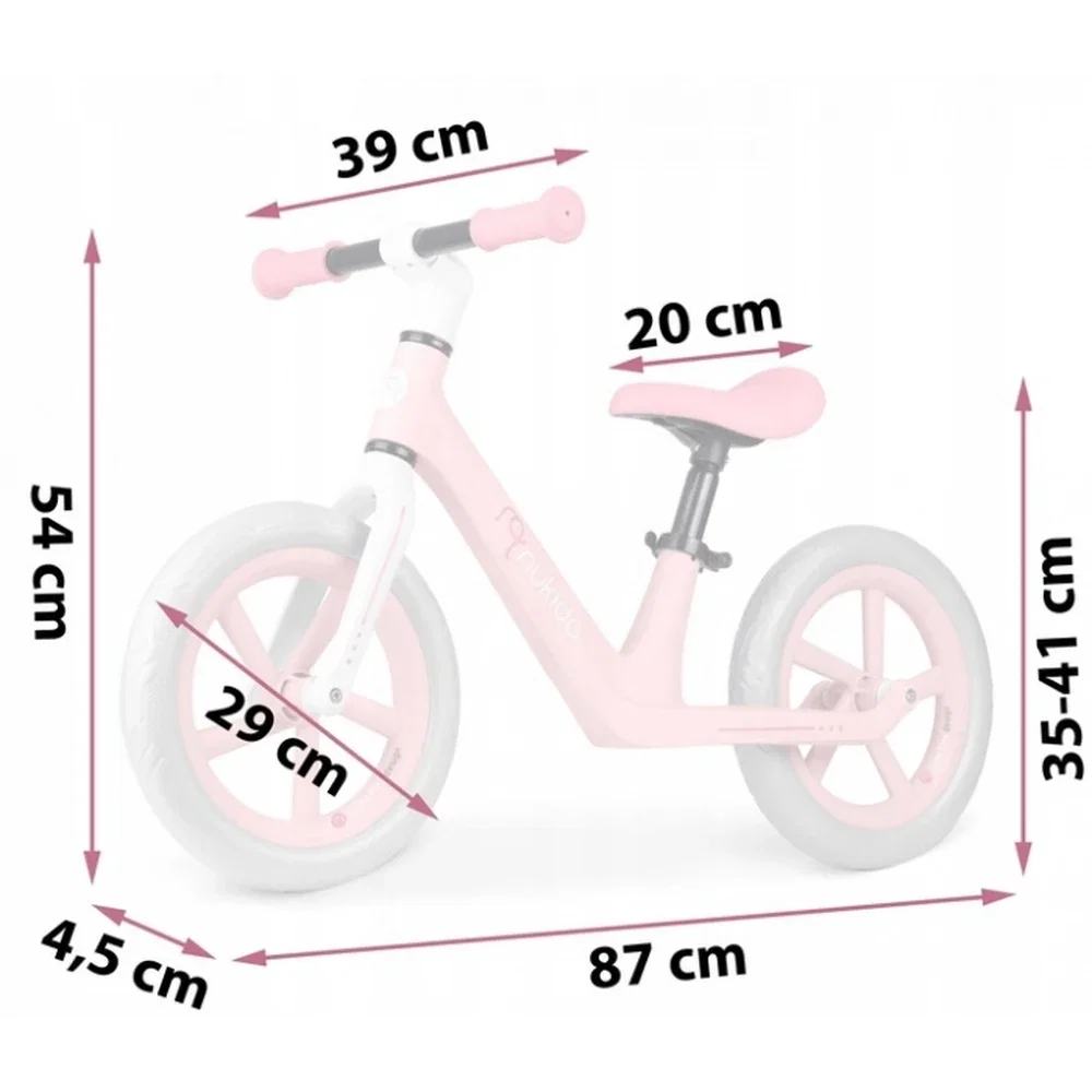 Bicicleta fara pedale , roti EVA, Light Flee Nukido - Roz 2 ani+ [5]