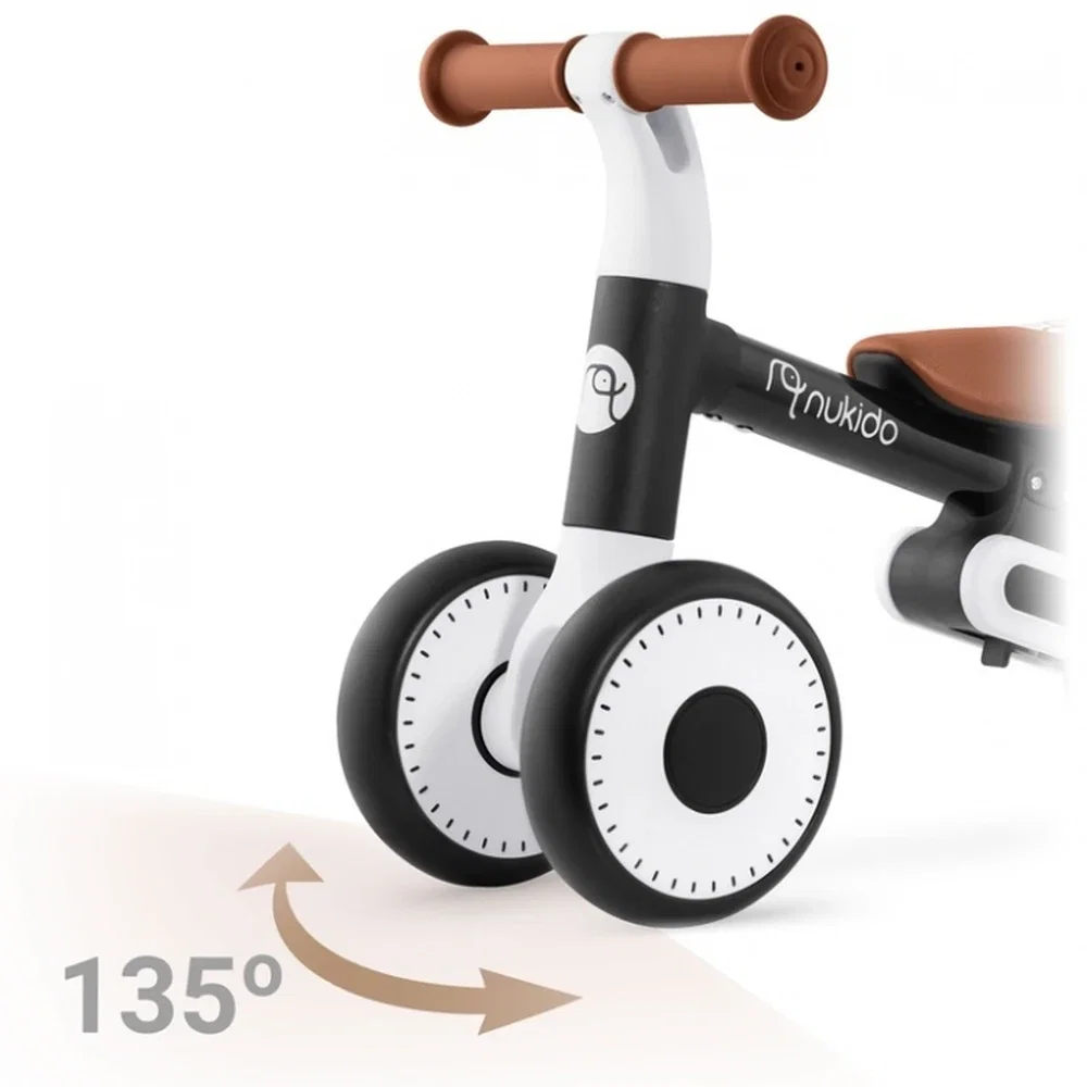 Bicicleta fara pedale , roti EVA, Nukid - Negru Nukido 1 an+ [4]