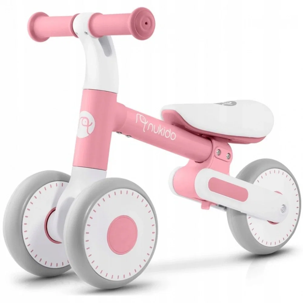 Biciclete copii - Bicicleta fara pedale , roti EVA, Nukido - Roz 1 an+