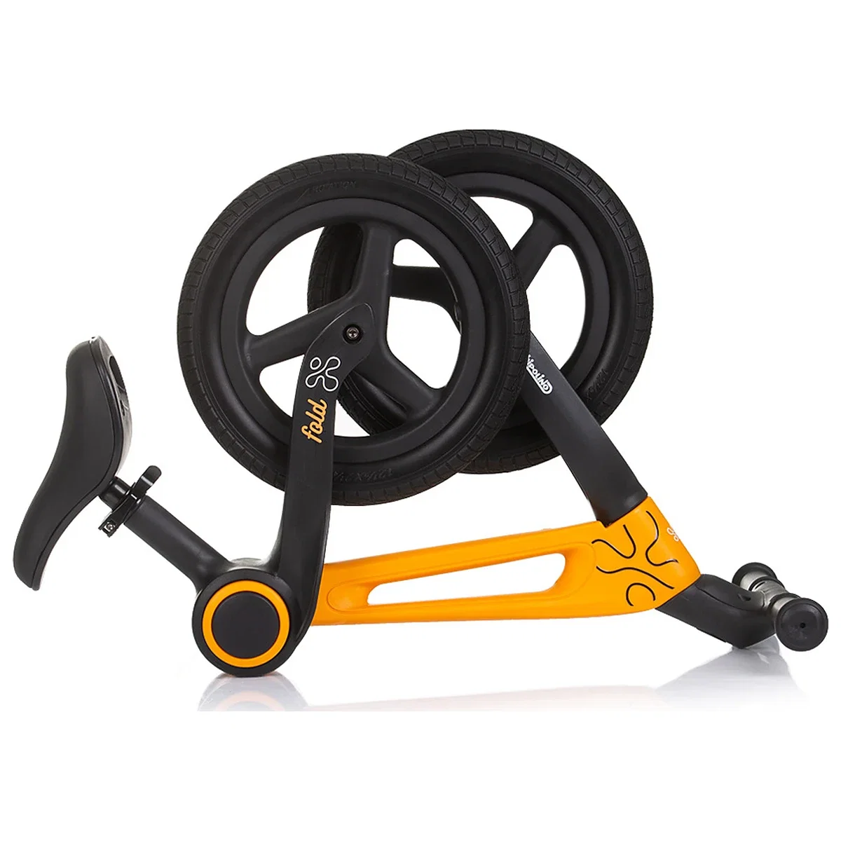 Bicicleta fara pedale pliabila Chipolino Fold X, Orange 2 ani [3]