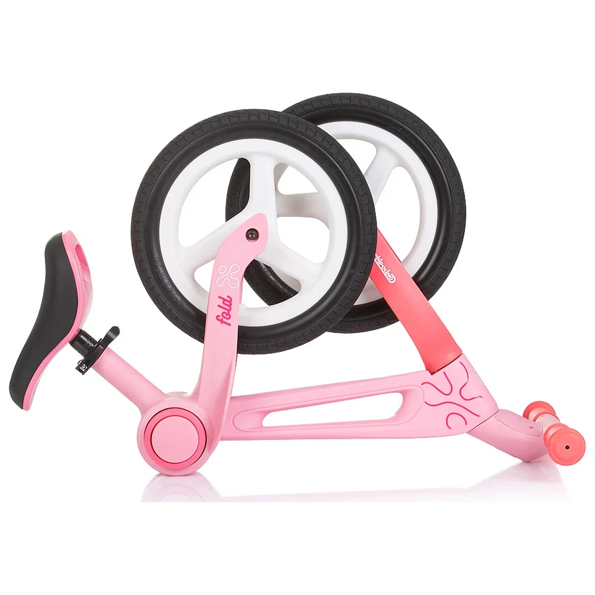 Bicicleta fara pedale pliabila Chipolino Fold X, Pink 2 ani [3]
