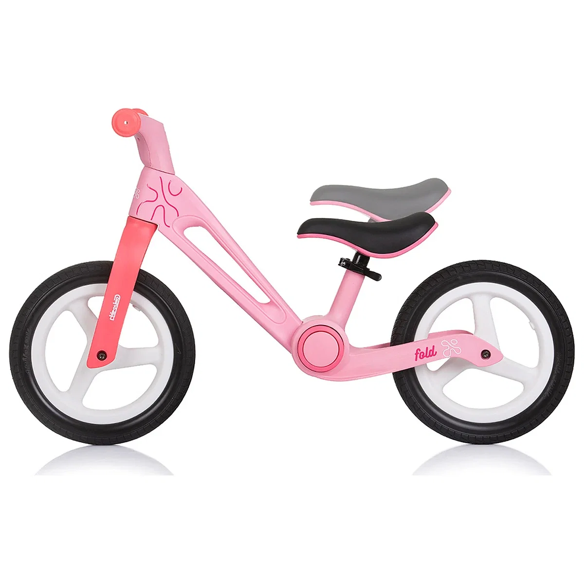 Bicicleta fara pedale pliabila Chipolino Fold X, Pink 2 ani [2]