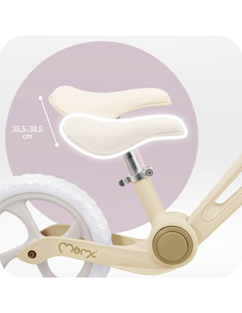 Bicicleta fara pedale, pliabila, Momi Noru, 2 ani+, 12”, sezut reglabil - Galben [5]