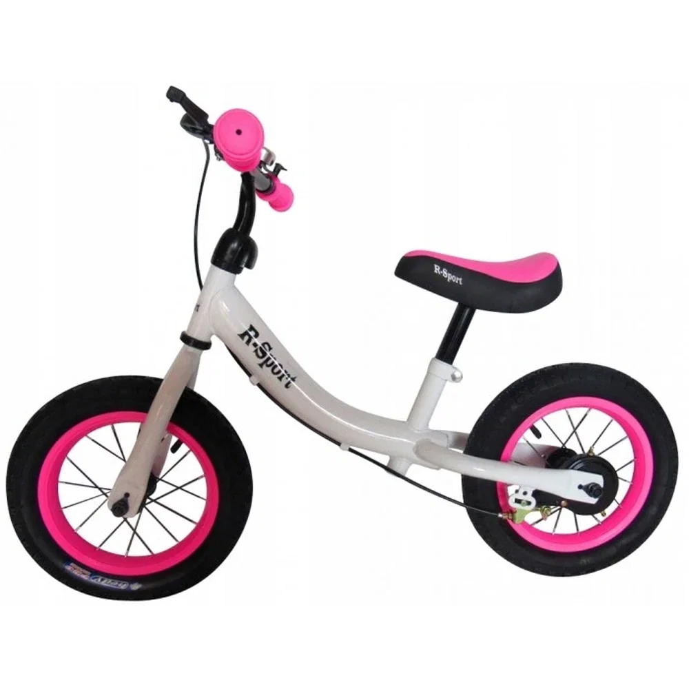 Biciclete copii - Bicicleta fara pedale R-Sport R3 - Alb - Roz 5 ani