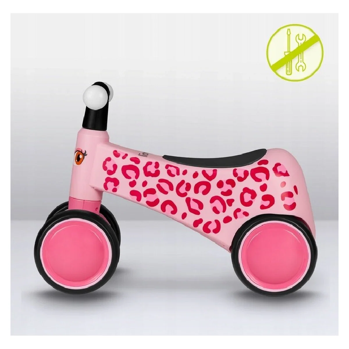 Bicicleta fara pedale, Sammy, Cu 4 roti, Din spuma EVA, Stabila, Manere moi, antiderapante, 12- 36 luni, Greutate [27]