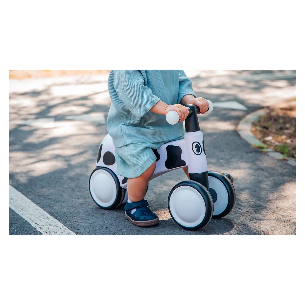 Bicicleta fara pedale, Sammy, Cu 4 roti, Din spuma EVA, Stabila, Manere moi, antiderapante, 12- 36 luni, Greutate [13]