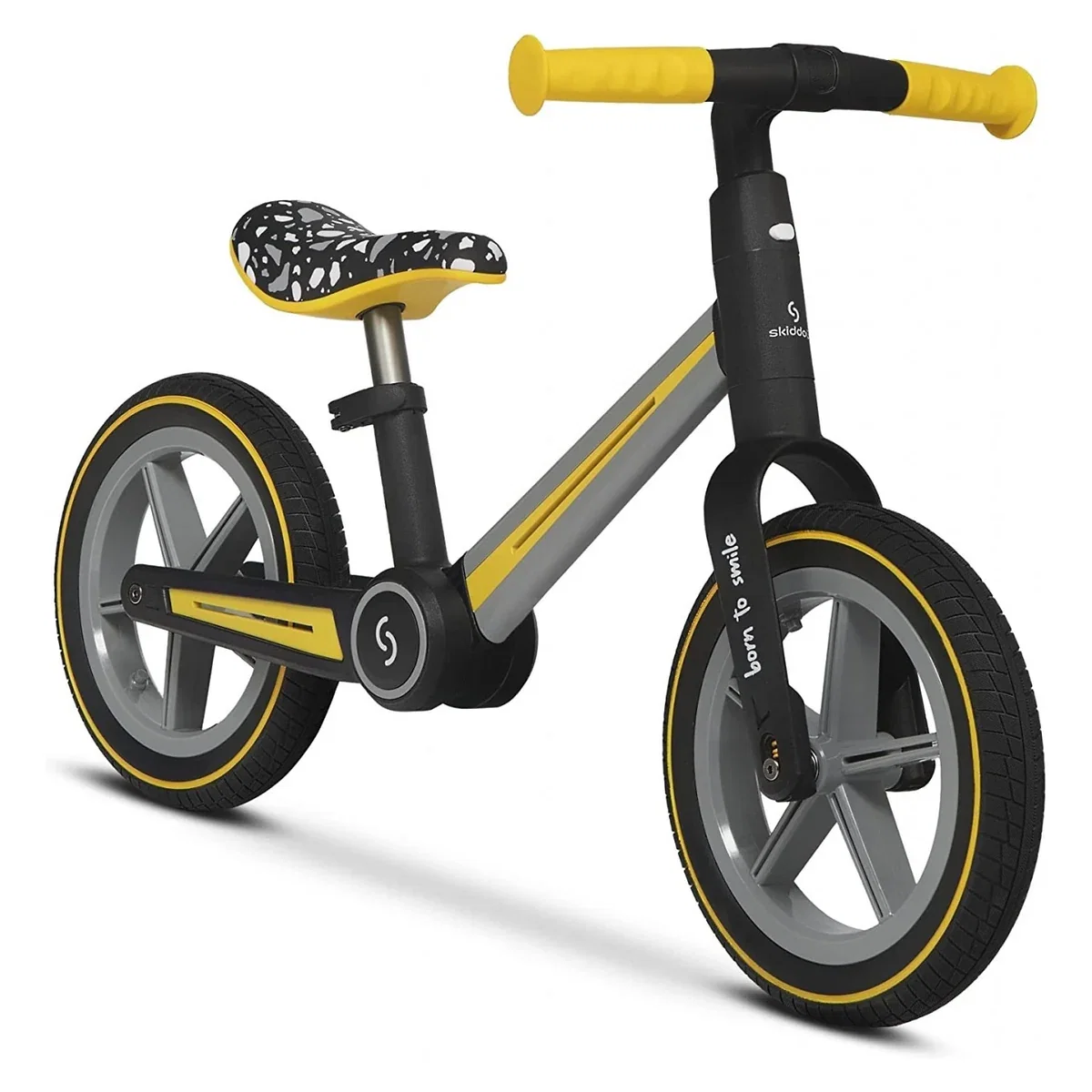 La plimbare - Bicicleta pliabila fara pedale Skiddou Ronny, Galben 2 ani