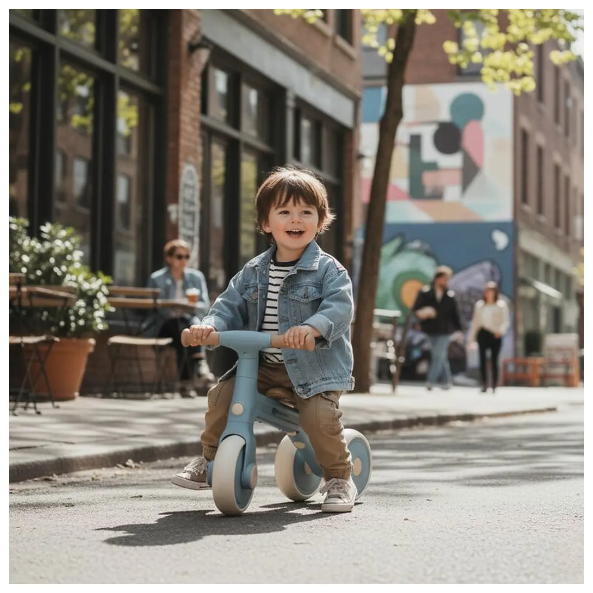 Bicicleta/tricicleta, 3 in 1 Petite&Mars, Multifunctionala, Cu/fara pedale, Ghidon directionabil, Sa reglabila pe inaltime, 2.3 kg, Pana la 25 kg, 12-36 luni, Albastru [11]