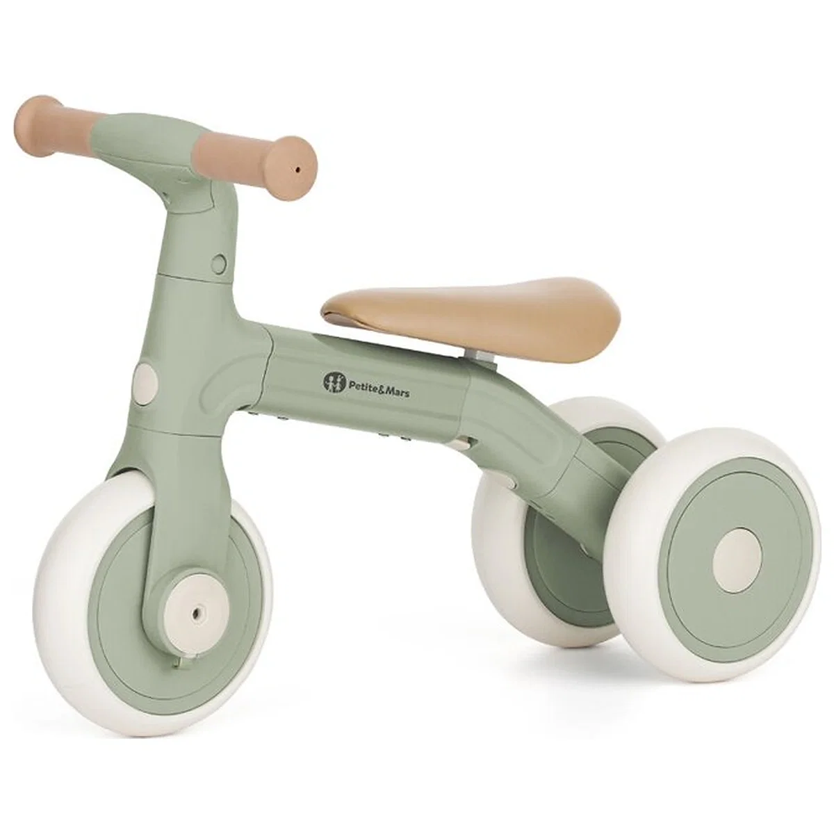 Bicicleta/tricicleta, 3 in 1 Petite&Mars, Multifunctionala, Cu/fara pedale, Ghidon directionabil, Sa reglabila pe inaltime, 2.3 kg, Pana la 25 kg, 12-36 luni, Verde [2]