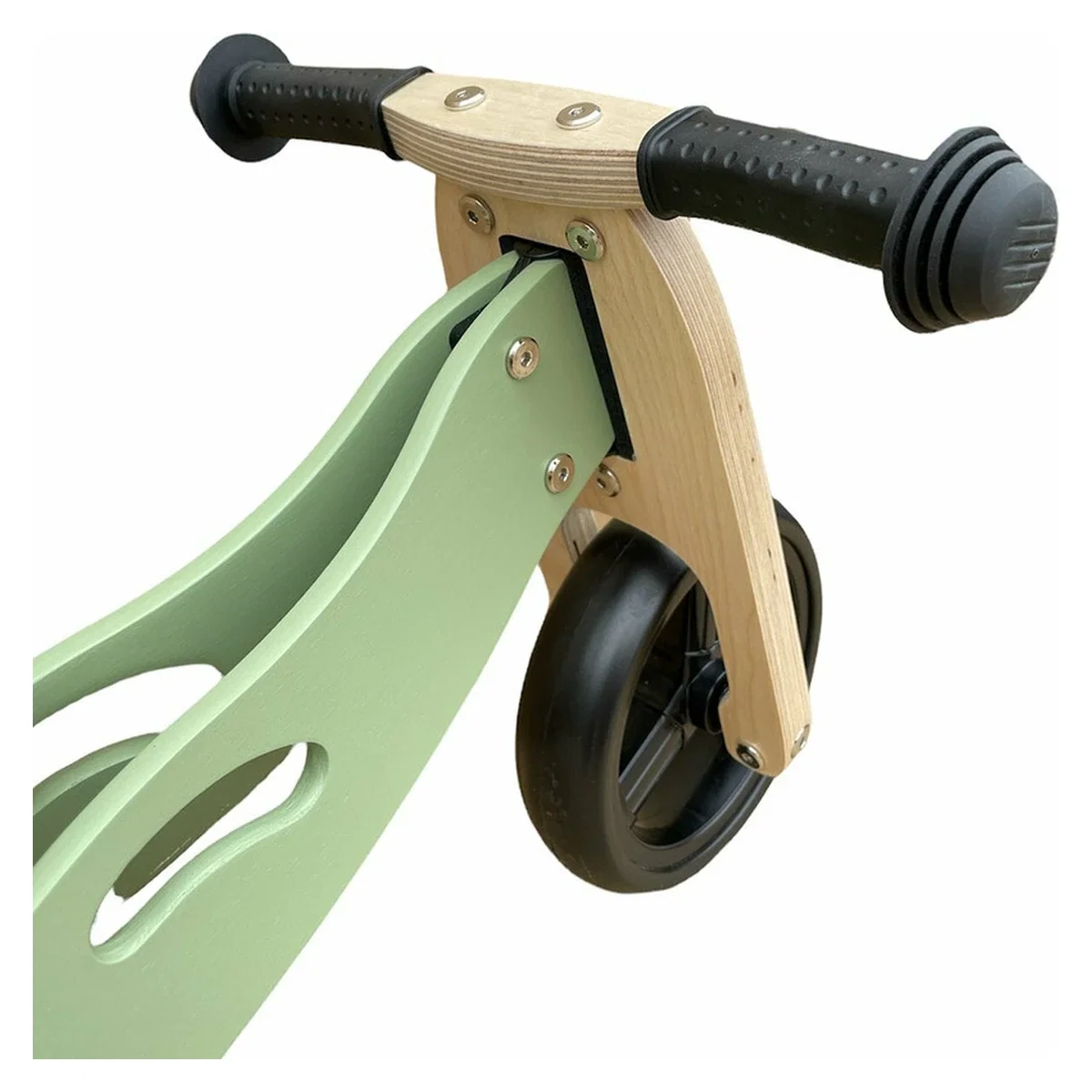 Bicicleta/tricicleta fara pedale, Free2Move, Din lemn, 2 in 1, Functie de bicicleta echilibru, 1-3 ani, Mint [5]