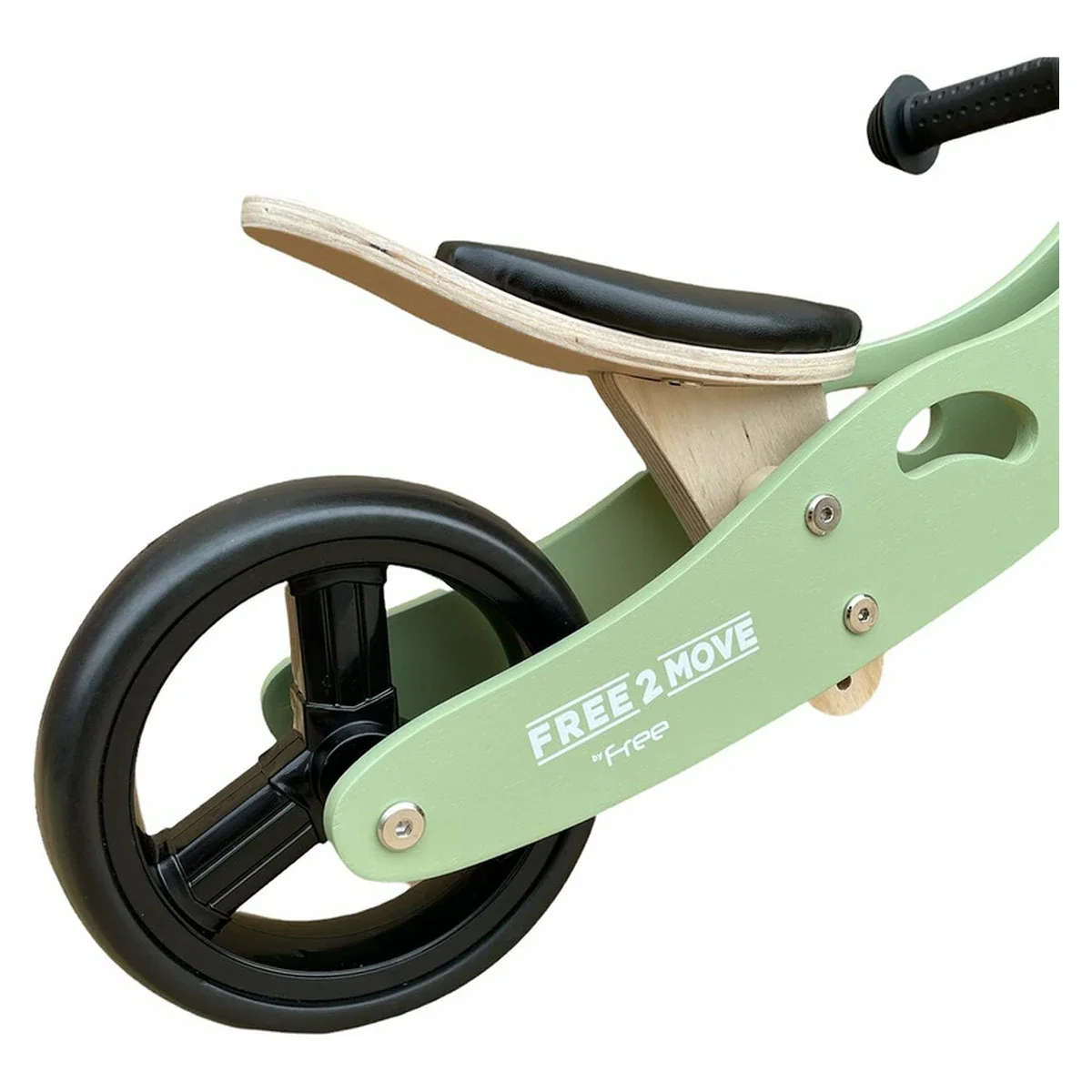 Bicicleta/tricicleta fara pedale, Free2Move, Din lemn, 2 in 1, Functie de bicicleta echilibru, 1-3 ani, Mint [7]