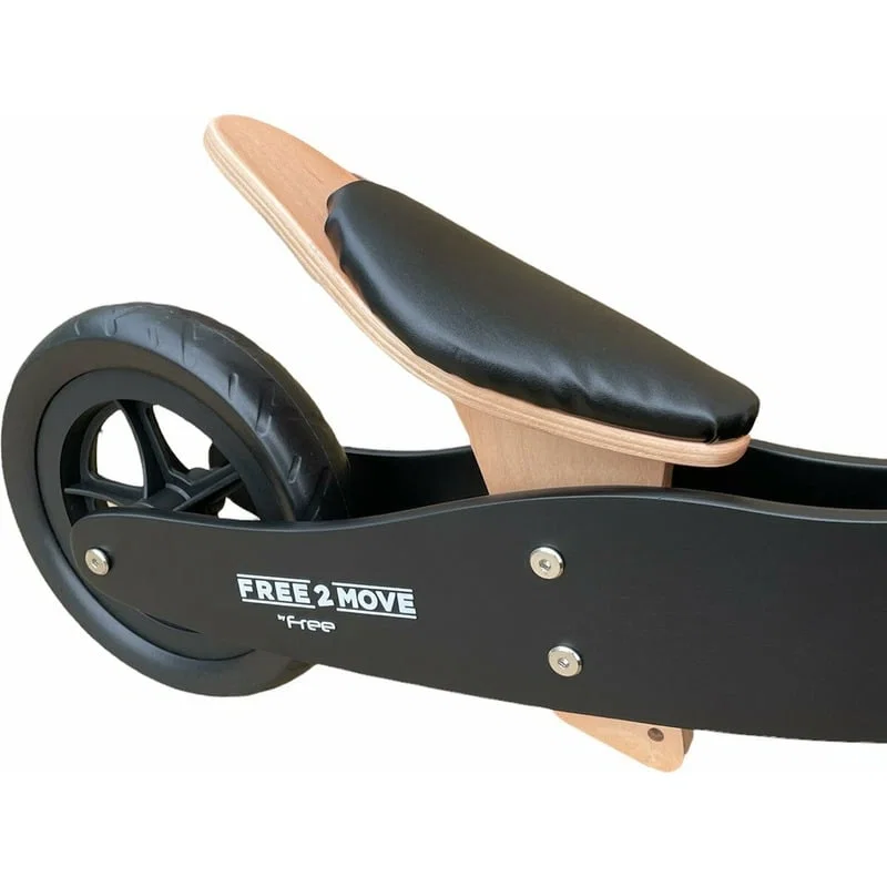 Bicicleta/tricicleta fara pedale, Free2Move, Din lemn, 2 in 1, Functie de bicicleta echilibru, 18 luni - 3 ani [4]