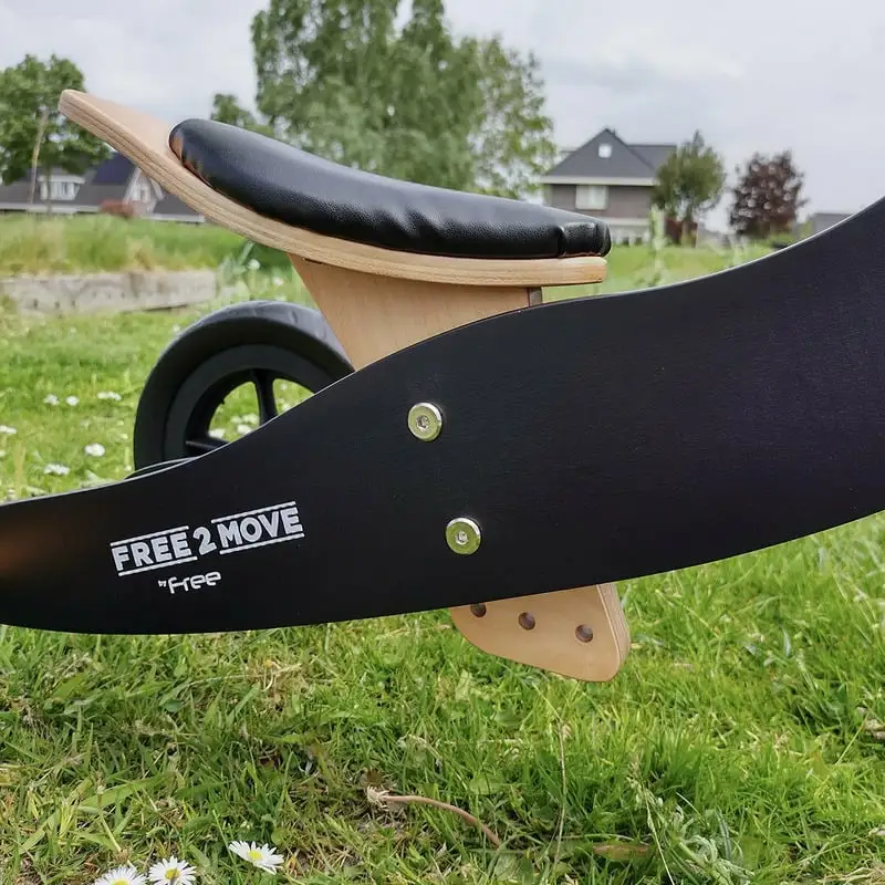 Bicicleta/tricicleta fara pedale, Free2Move, Din lemn, 2 in 1, Functie de bicicleta echilibru, 18 luni - 3 ani [5]
