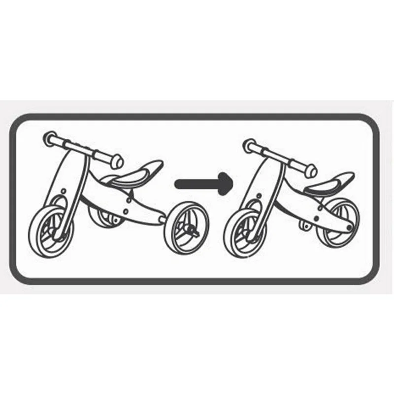 Bicicleta/tricicleta fara pedale, Free2Move, Din lemn, 2 in 1, Functie de bicicleta echilibru, 18 luni - 3 ani [10]