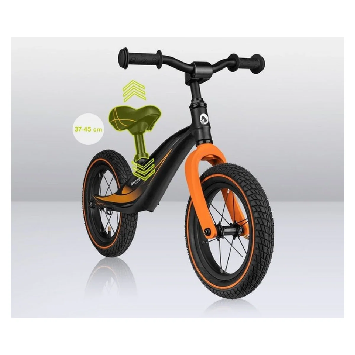 Bicicleta usoara Bart Air, Fara pedale, Cu roti gonflabile, Cu cadru din magneziu, Cu ghidon si sa reglabile, Greutate [18]