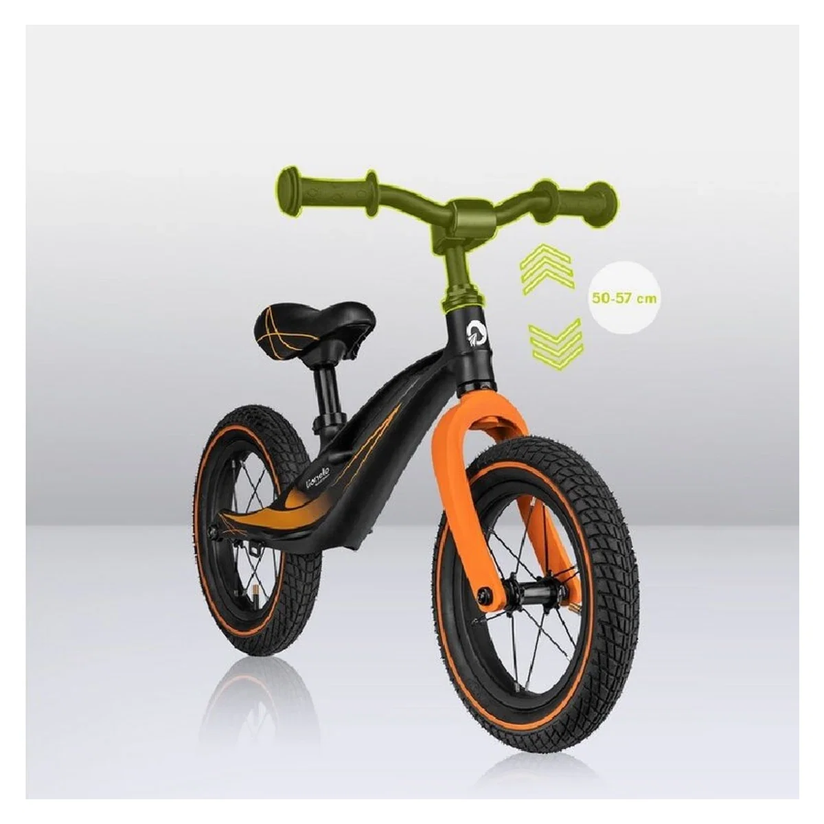 Bicicleta usoara Bart Air, Fara pedale, Cu roti gonflabile, Cu cadru din magneziu, Cu ghidon si sa reglabile, Greutate [14]