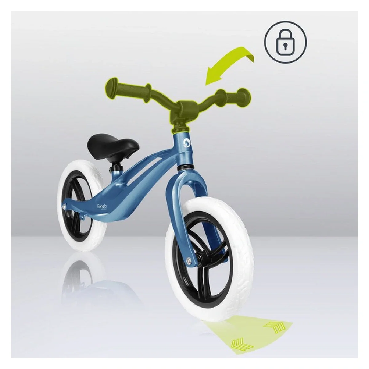 Bicicleta usoara Bart, Fara pedale, Cu cadru din magneziu, Cu ghidon si sa reglabile, Greutate 3 Kg, 12 inch, Conform [17]