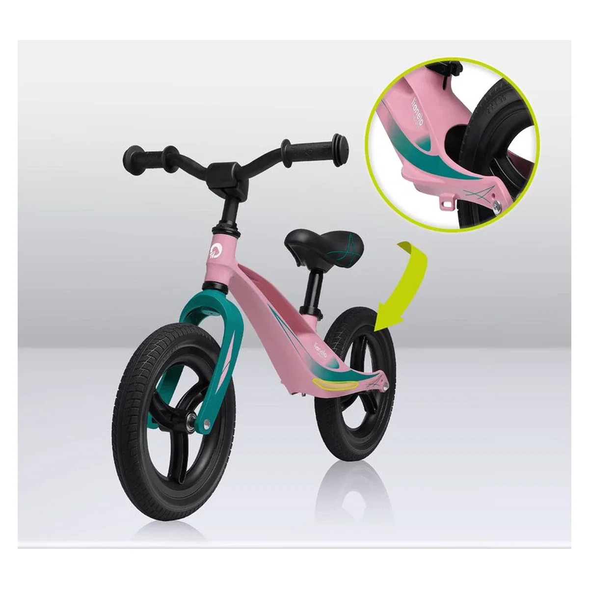 Bicicleta usoara Bart Tour, Fara pedale, Cu cadru din magneziu, Cu ghidon si sa reglabile, Greutate 3.8 Kg, 12 inch [13]