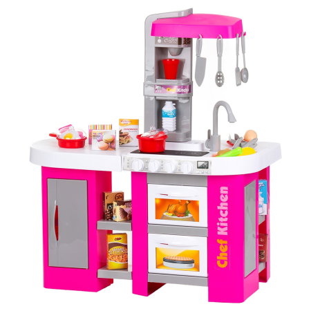 Jucarii - Bucatarie de jucarie Chipolino Kitchen, 72,5 cm, cu sistem de curgere apa, lumini, sunete si 53 accesorii