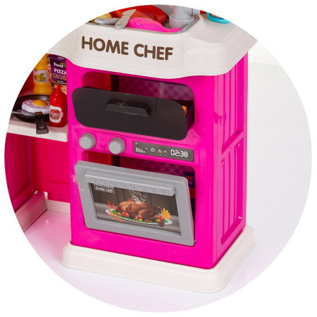 Bucatarie de jucarie Chipolino Kitchen, 83 cm, cu sistem de curgere apa, lumini, sunete si 85 accesorii [9]