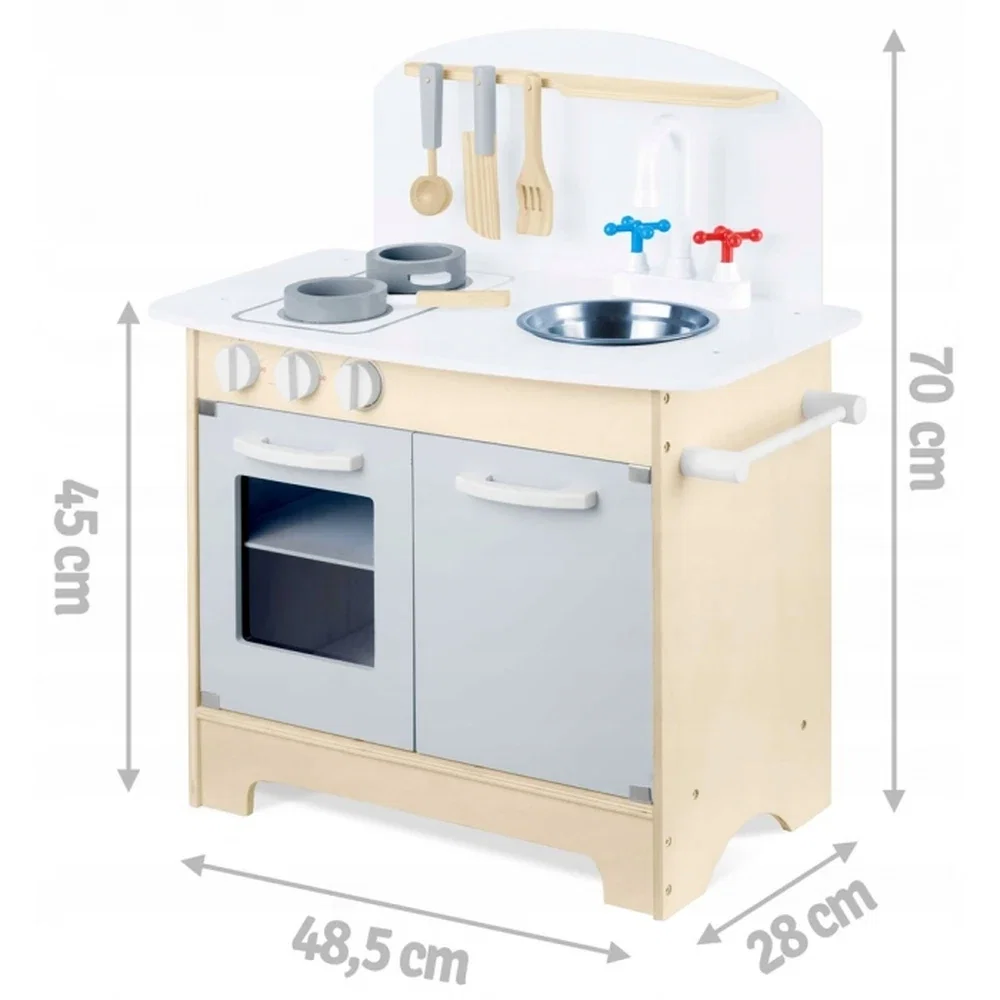 Bucatarie interactiva din lemn cu accesorii Ricokids 3 ani+ [5]