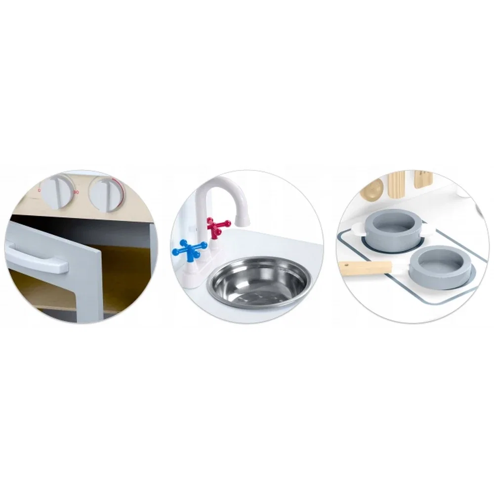Bucatarie interactiva din lemn cu accesorii Ricokids 3 ani+ [2]