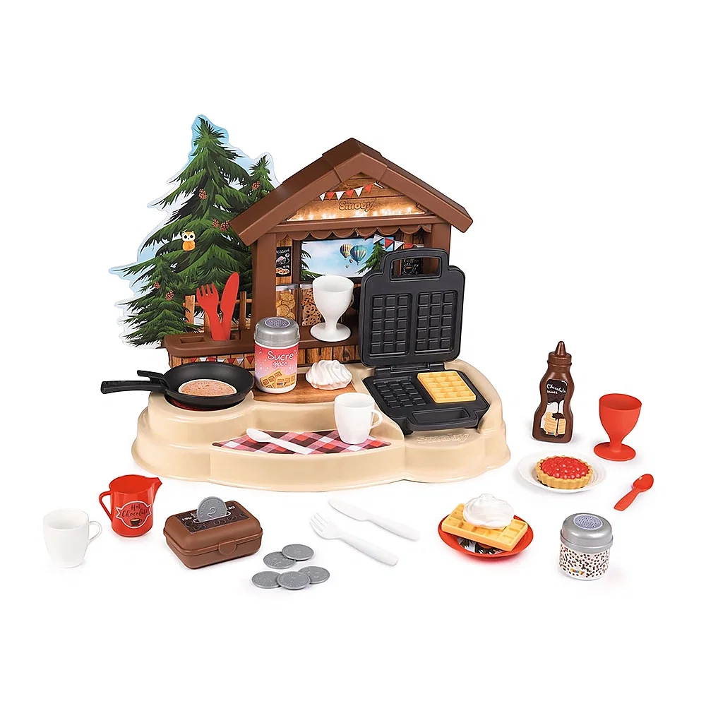 Bucatarii si supermarket - Bucatarie Smoby Gourmand Chalet cu accesorii 3 ani +