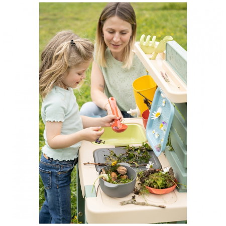 Bucatarie Smoby Mud Kitchen cu 15 accesorii 3 ani + [8]