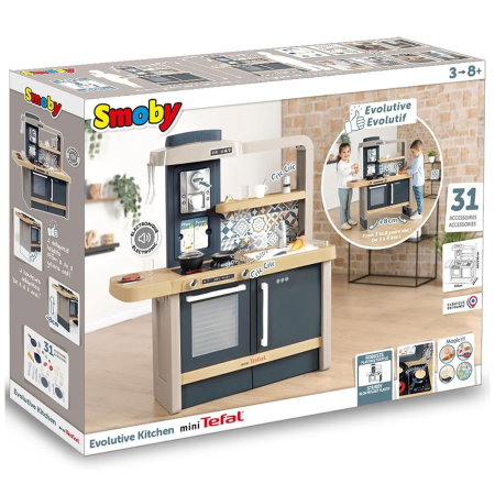 Bucatarie Smoby Tefal Evolutive albastru cu accesorii 3 ani [11]