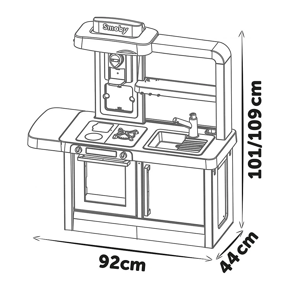 Bucatarie Smoby Tefal Evolutive albastru cu accesorii 3 ani [1]
