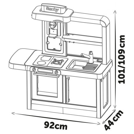 Bucatarie Smoby Tefal Evolutive albastru cu accesorii 3 ani [1]