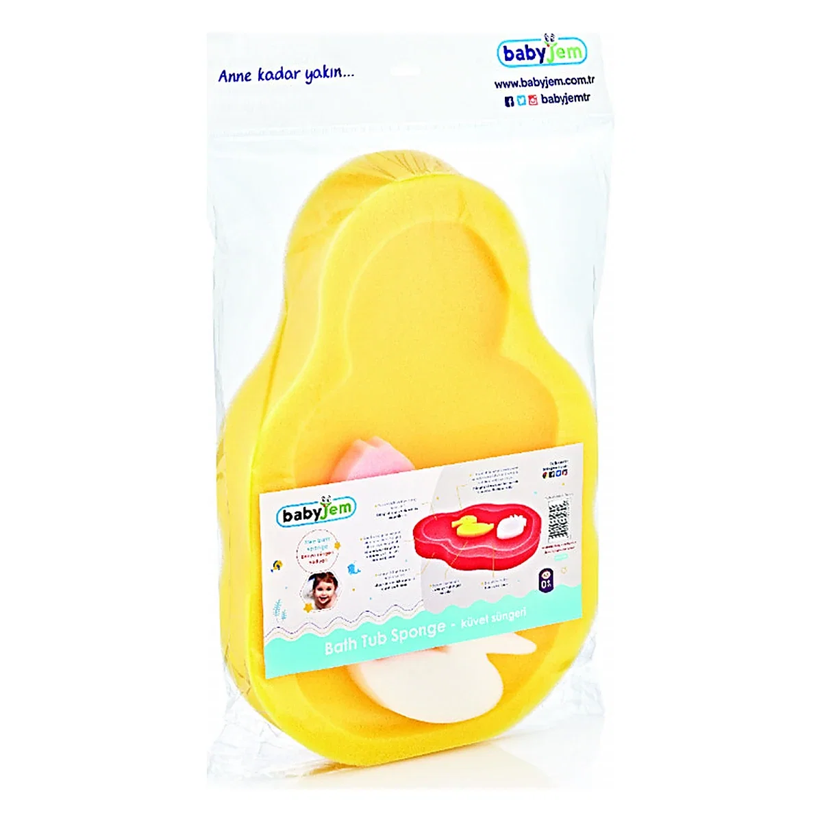 Burete suport pentru baie Galben BabyJem 0luni + [3]