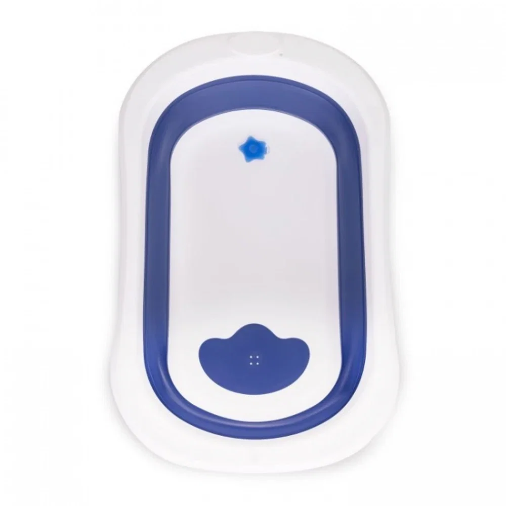 Cadita de baie pliabila cu dop de scurgere, Ecotoys - Albastru [3]