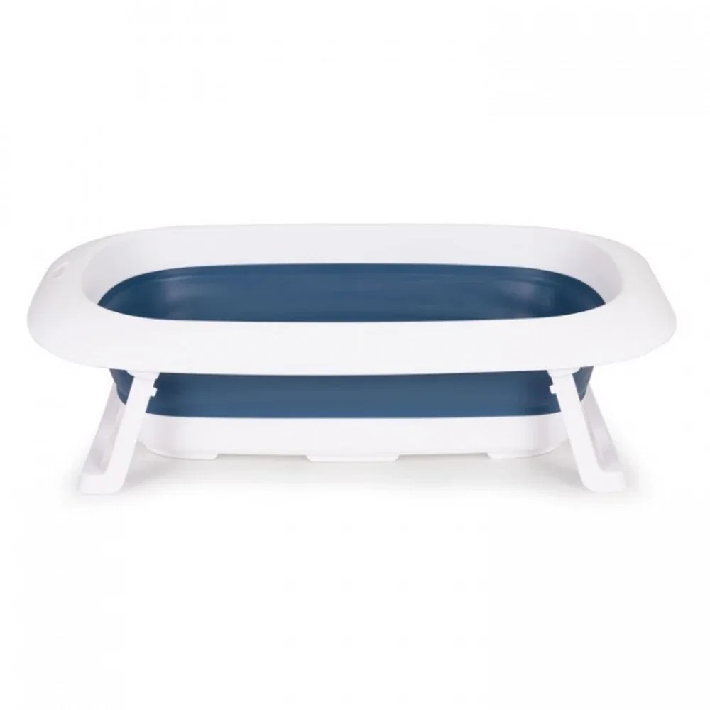 Cadita de baie pliabila cu dop de scurgere, Ecotoys - Albastru [1]