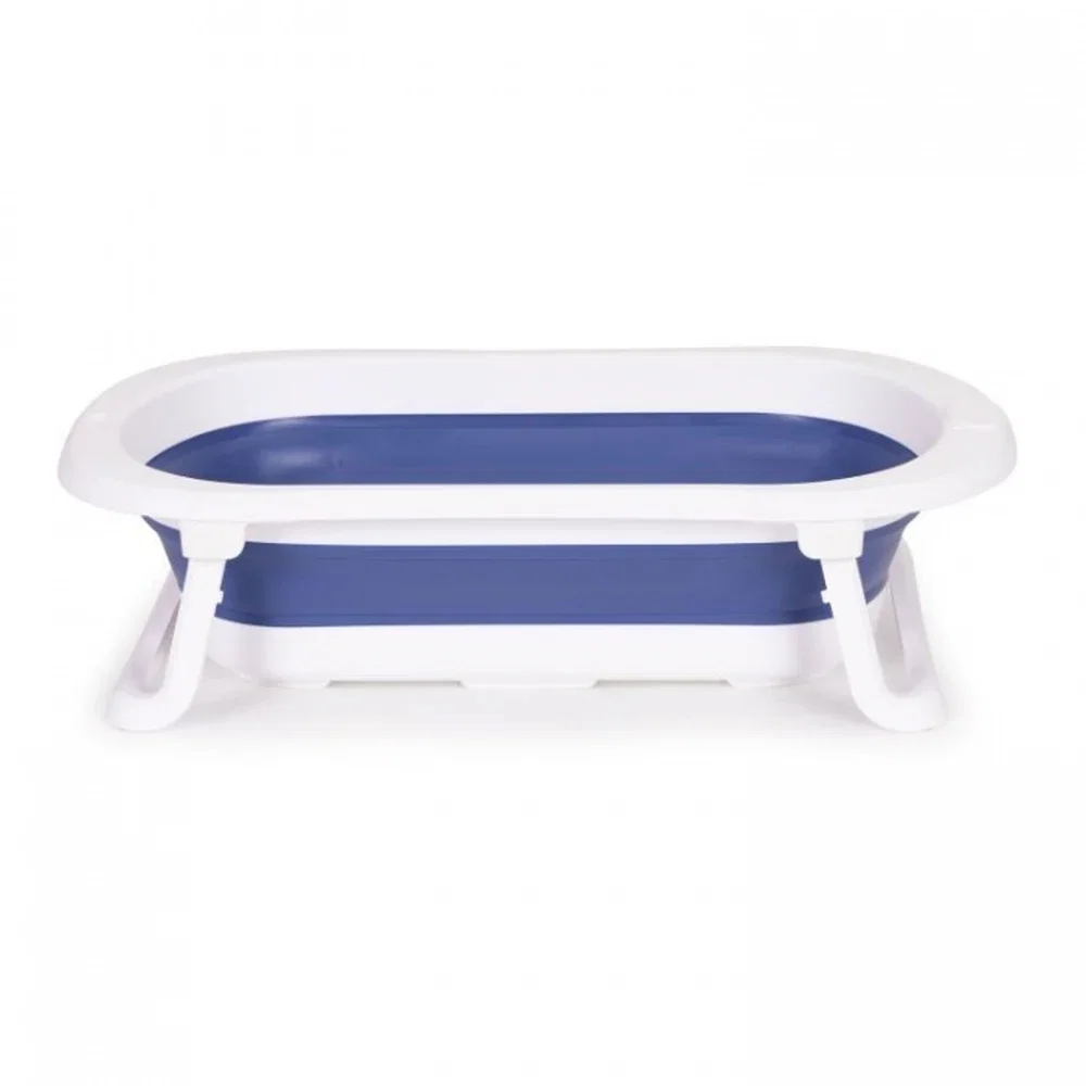 Cadita de baie pliabila cu dop de scurgere, Ecotoys - Albastru [1]