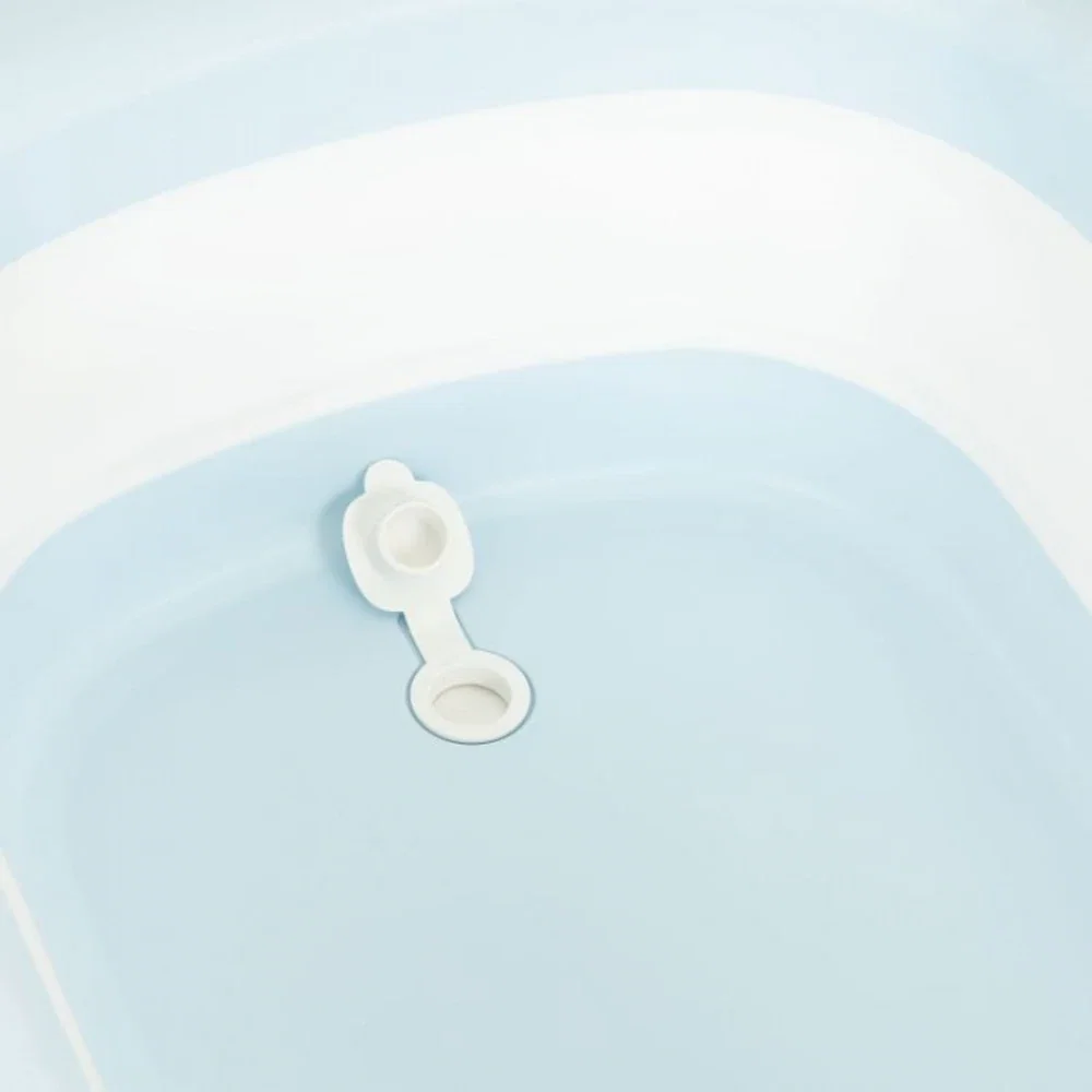 Cadita de baie pliabila cu dop de scurgere, Ecotoys - Gri [7]