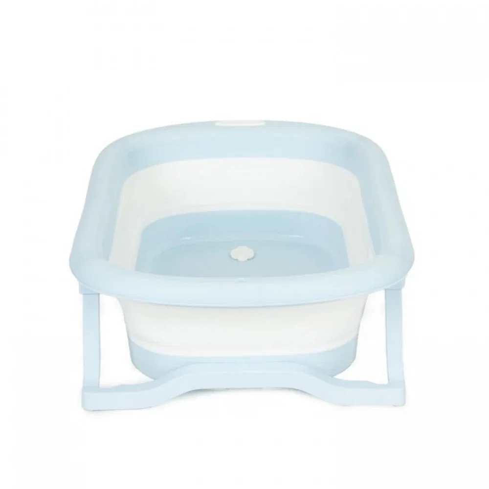 Cadita de baie pliabila cu dop de scurgere, Ecotoys - Gri [3]