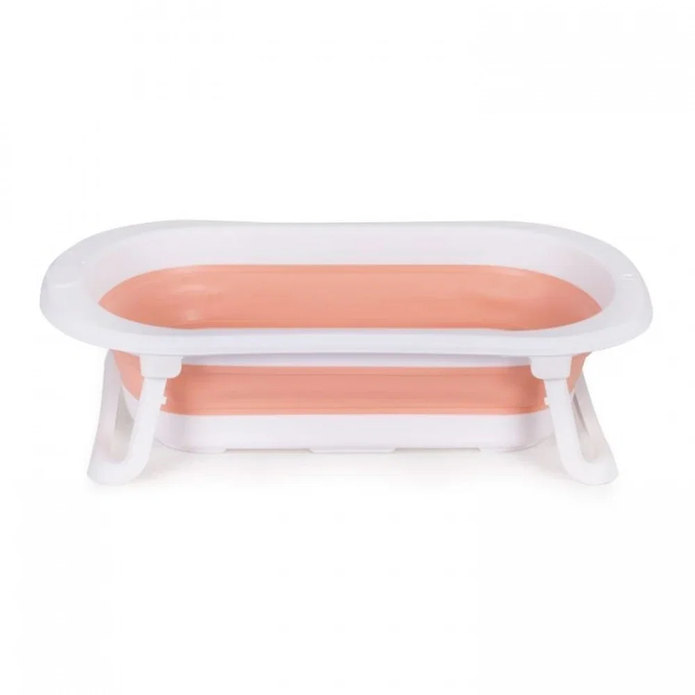 Cadita de baie pliabila cu dop de scurgere, Ecotoys - Roz [1]