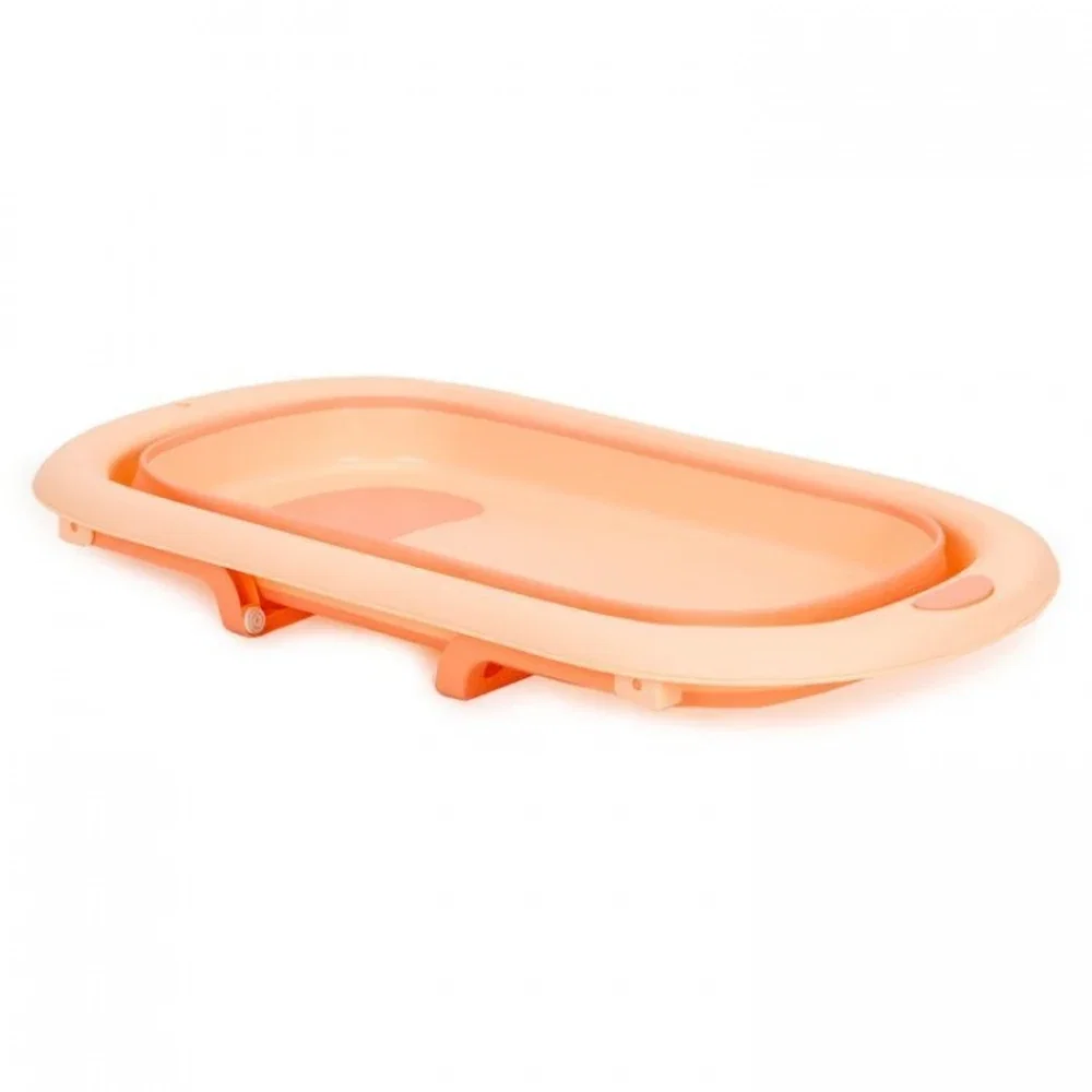 Cadita de baie pliabila cu dop de scurgere, Ecotoys - Roz [3]