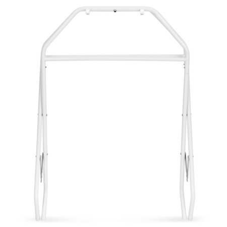 Cadita de baie pliabila, Qmini, Foldy Pro Care, Cu suport metalic si masuta de infasat, Cu termometru electronic, Cu dop si furtun pentru scurgere, Antiderapanta, 80×49 cm, Alb/Gri [10]