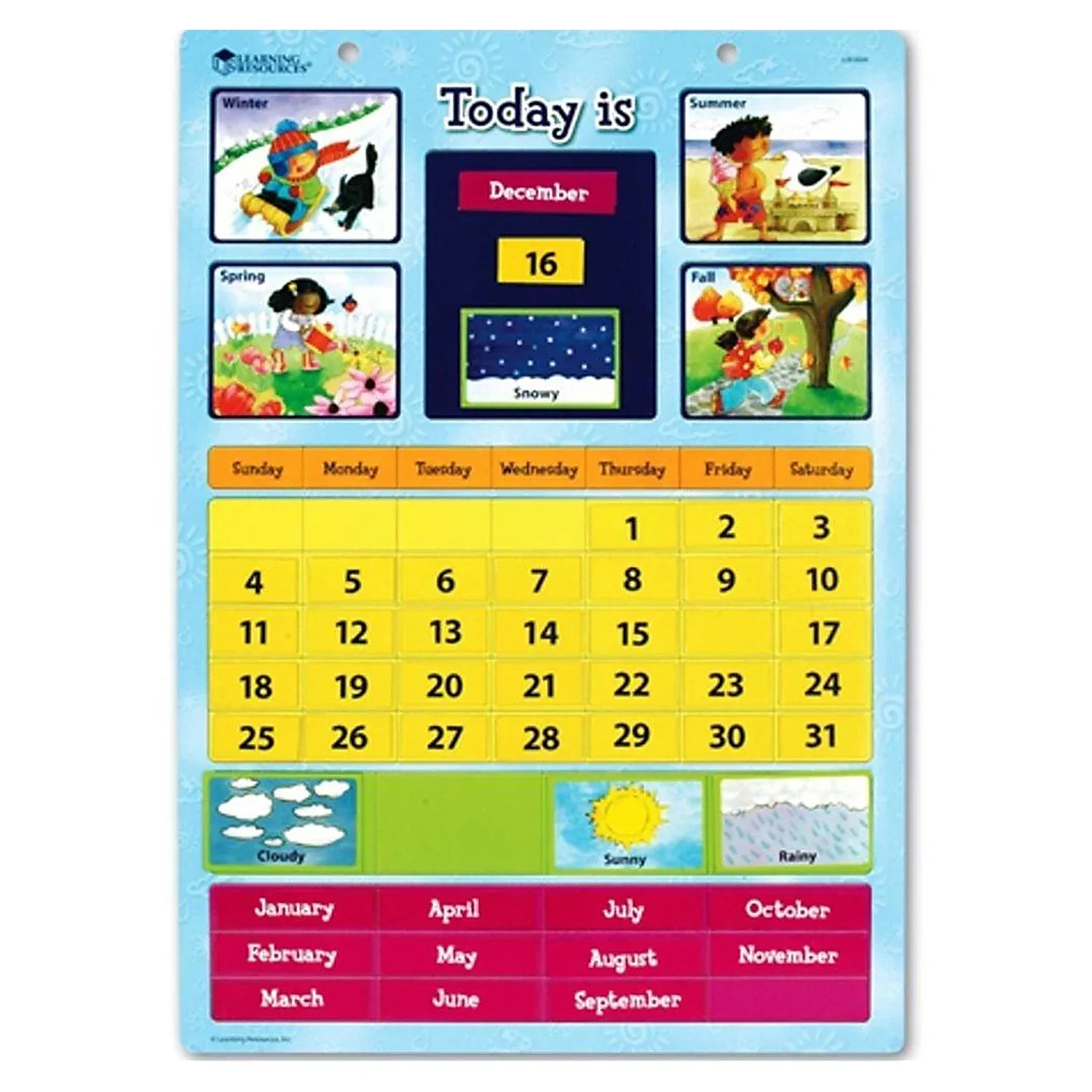 Jucarii educative - Calendar educativ magnetic Learning Resources 8 ani