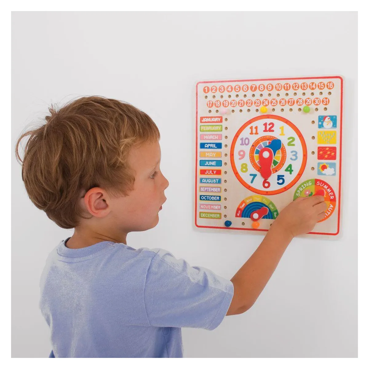 Calendar luni, zile, data si ora BIGJIGS Toys 8 ani [6]