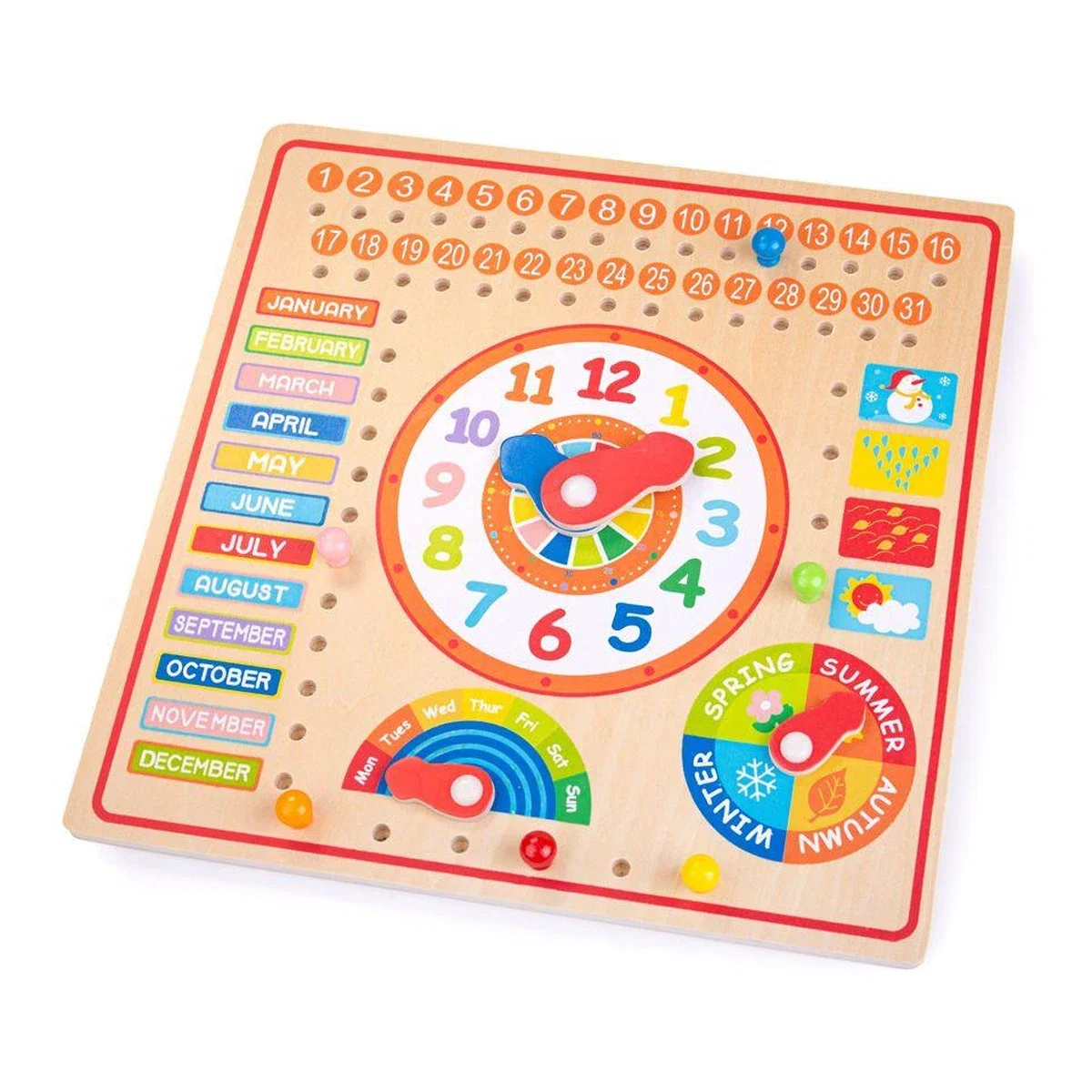 Jucarii - Calendar luni, zile, data si ora BIGJIGS Toys 8 ani