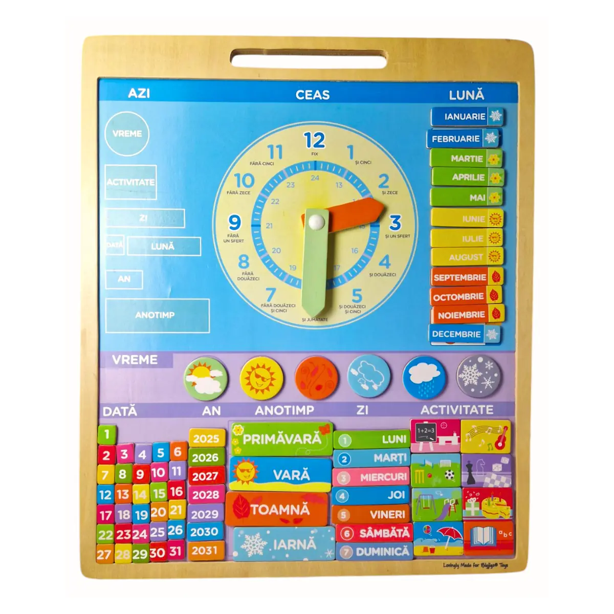 Calendar magnetic vremea - limba romana BIGJIGS Toys 8 ani [1]