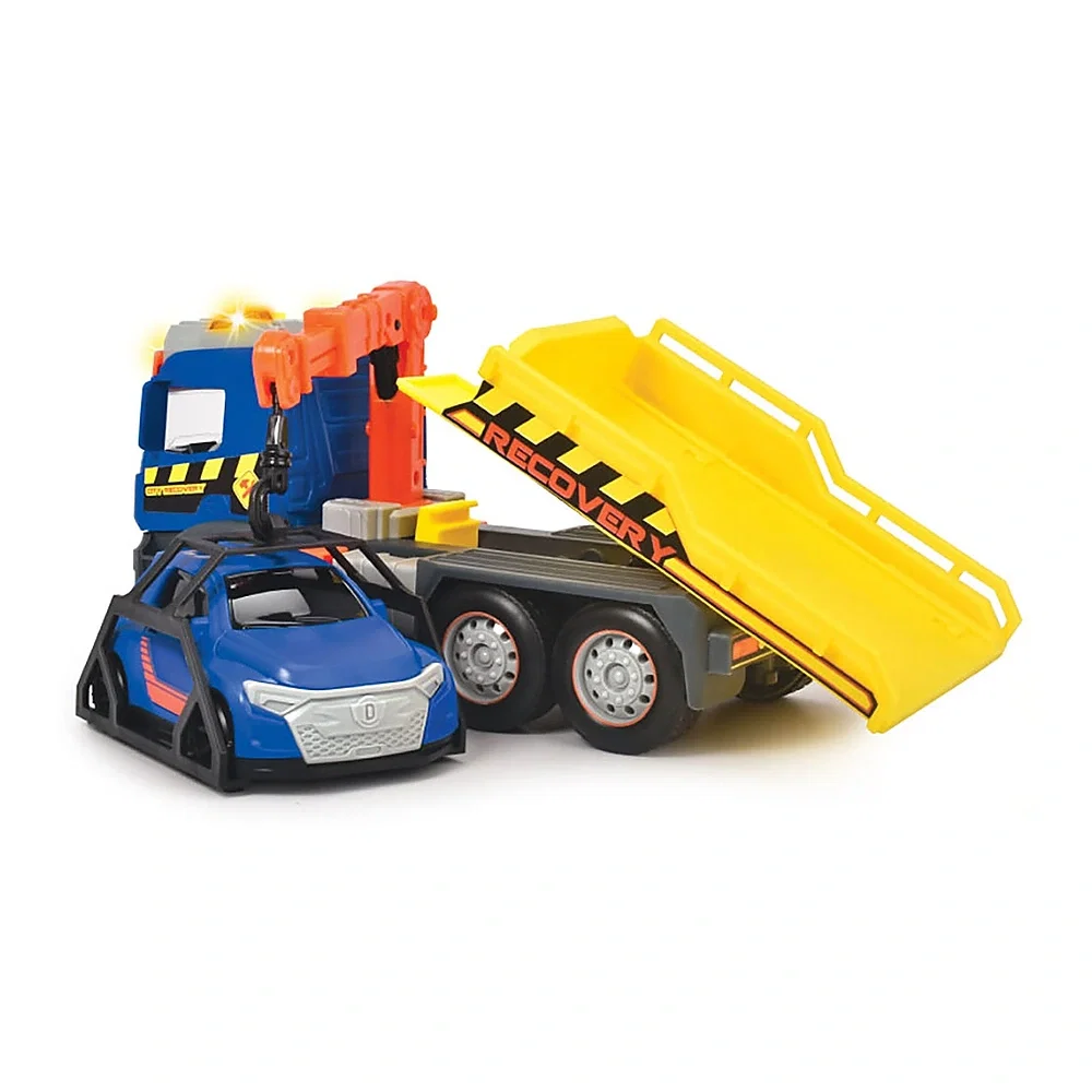 Camion de tractare Dickie Toys Mercedes Recovery cu masinuta 3 ani + [5]