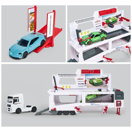 Camion Majorette MAN Tgx Porsche Experience cu 2 masinute 3 ani + [3]
