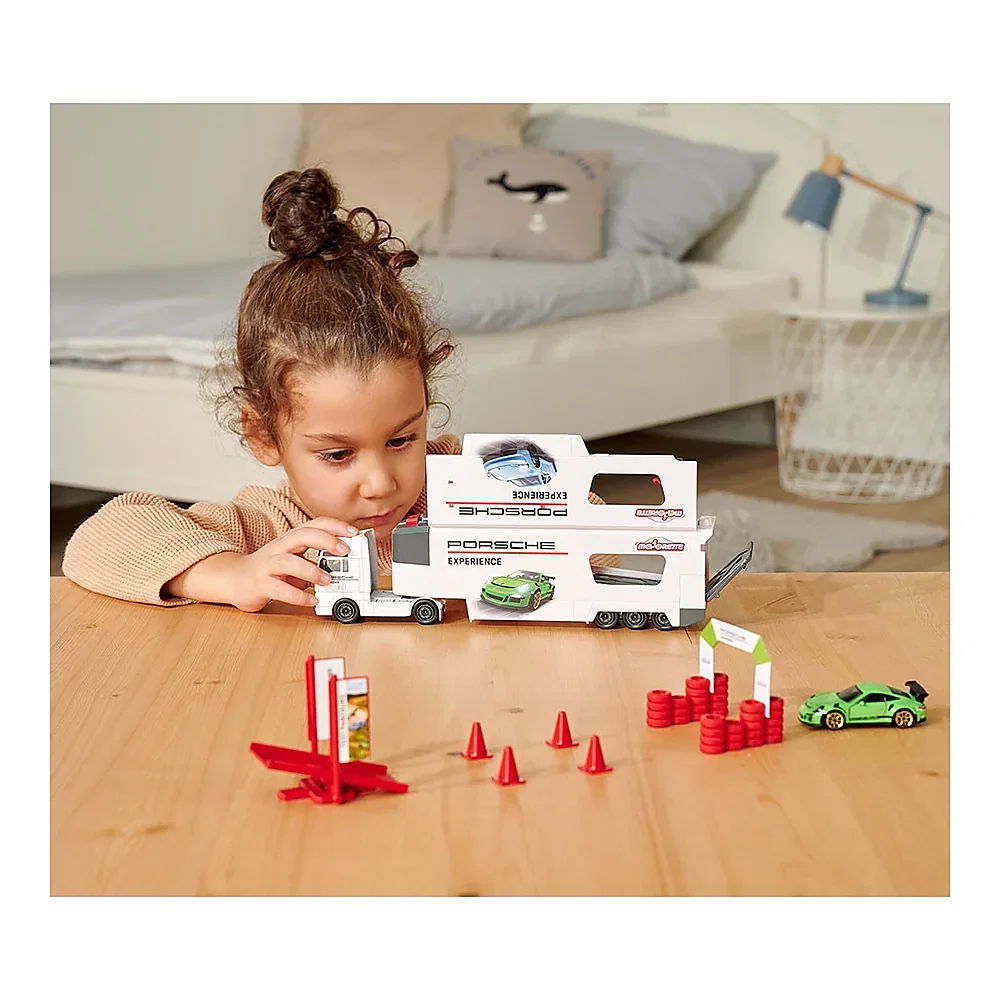 Camion Majorette MAN Tgx Porsche Experience cu 2 masinute 3 ani + [4]
