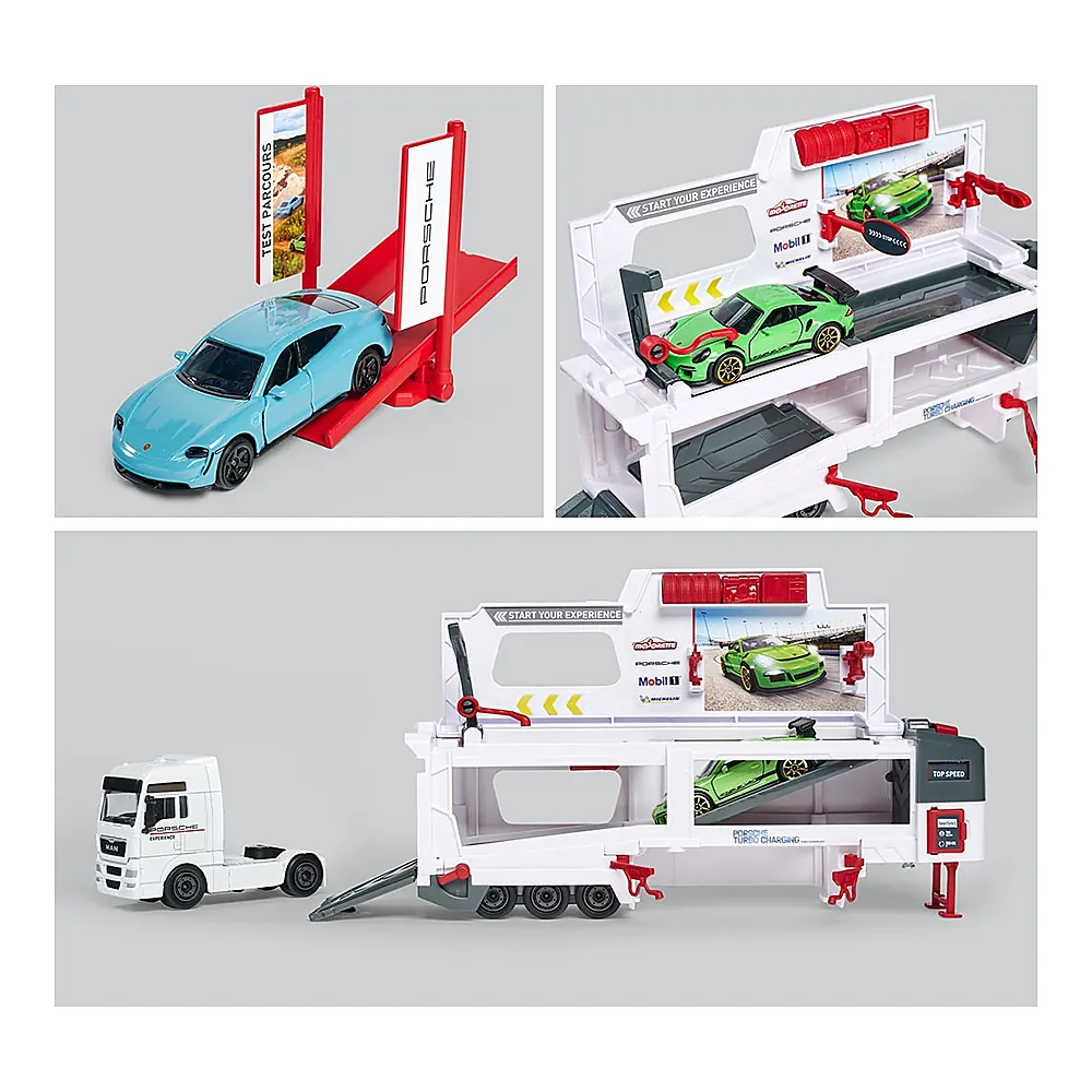 Camion Majorette MAN Tgx Porsche Experience cu 2 masinute 3 ani + [3]