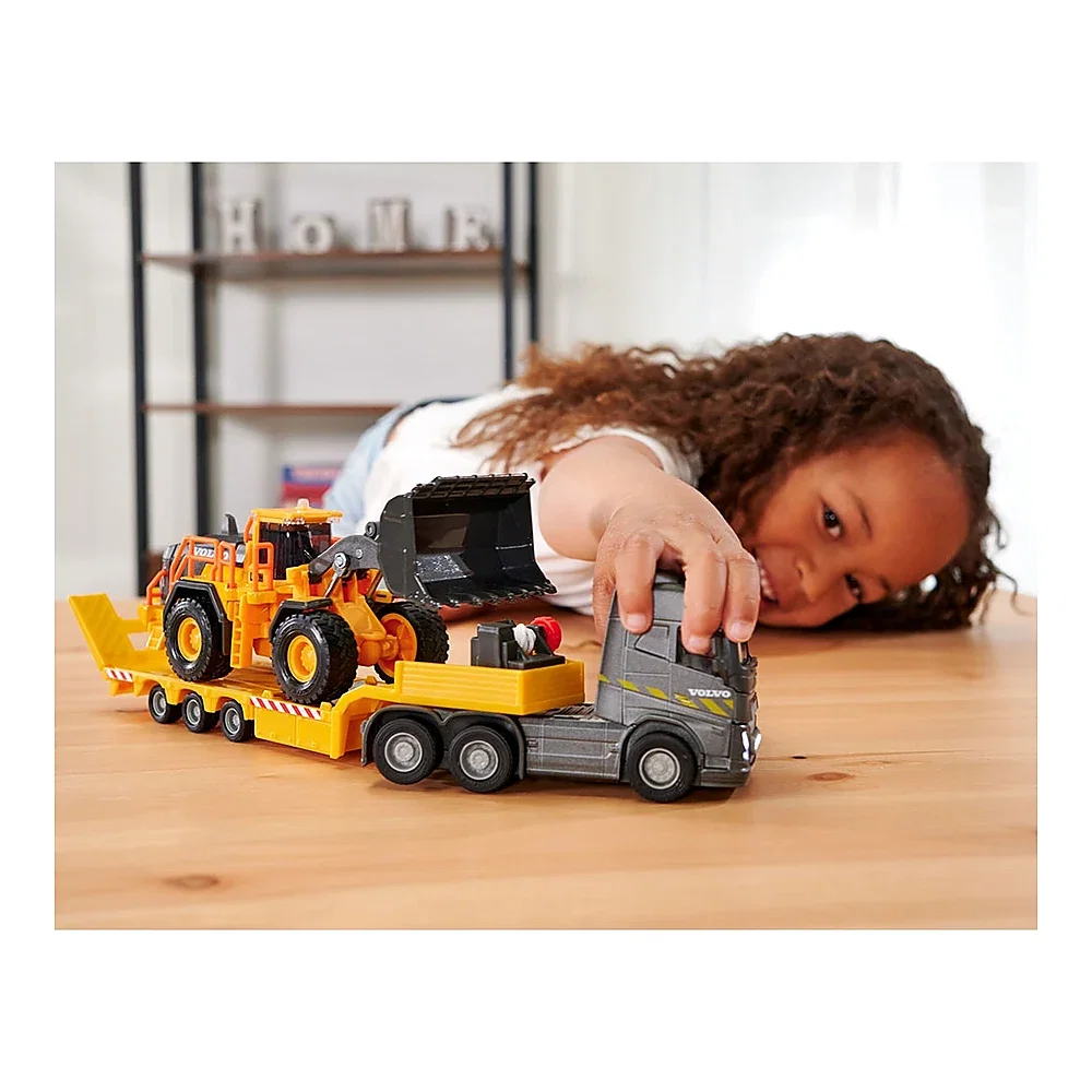 Camion Majorette Volvo cu remorca si buldozer 3 ani + [7]